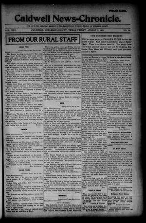 Caldwell News-Chronicle. (Caldwell, Tex.), Vol. 22, No. 10, Ed. 1 Friday, August 2, 1901