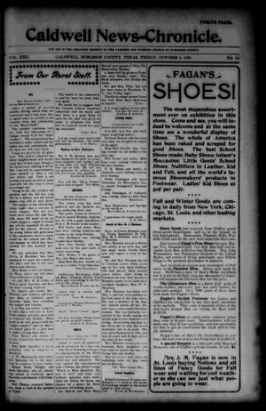 Caldwell News-Chronicle. (Caldwell, Tex.), Vol. 22, No. 19, Ed. 1 Friday, October 4, 1901