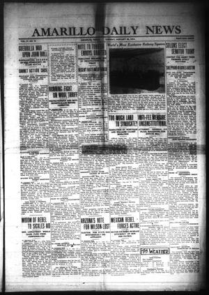 Primary view of object titled 'Amarillo Daily News (Amarillo, Tex.), Vol. 4, No. 74, Ed. 1 Tuesday, January 28, 1913'.