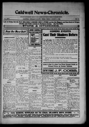 Caldwell News-Chronicle. (Caldwell, Tex.), Vol. 26, No. 13, Ed. 1 Friday, August 18, 1905