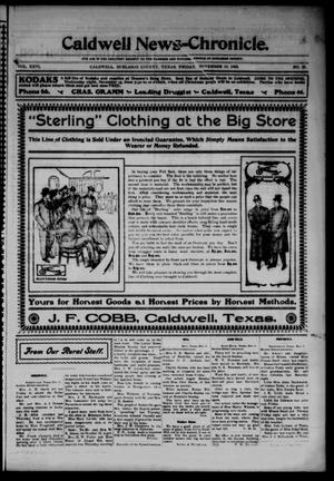 Caldwell News-Chronicle. (Caldwell, Tex.), Vol. 26, No. 25, Ed. 1 Friday, November 10, 1905