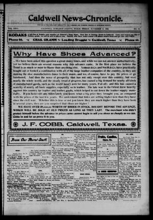 Caldwell News-Chronicle. (Caldwell, Tex.), Vol. 26, No. 27, Ed. 1 Friday, November 24, 1905