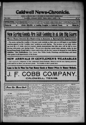 Caldwell News-Chronicle. (Caldwell, Tex.), Vol. 26, No. 41, Ed. 1 Friday, March 2, 1906