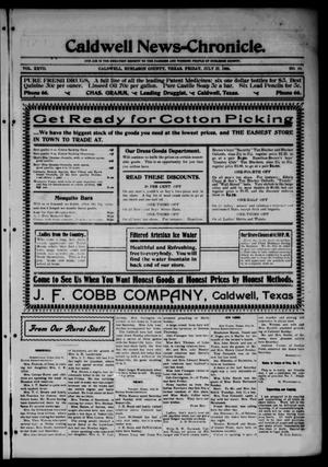 Caldwell News-Chronicle. (Caldwell, Tex.), Vol. 27, No. 10, Ed. 1 Friday, July 27, 1906