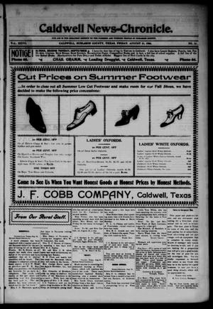Caldwell News-Chronicle. (Caldwell, Tex.), Vol. 27, No. 14, Ed. 1 Friday, August 24, 1906