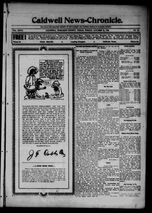 Caldwell News-Chronicle. (Caldwell, Tex.), Vol. 27, No. 23, Ed. 1 Friday, October 26, 1906