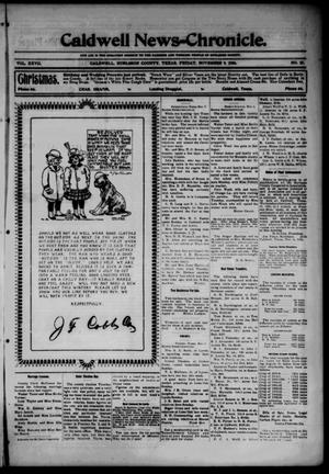 Caldwell News-Chronicle. (Caldwell, Tex.), Vol. 27, No. 25, Ed. 1 Friday, November 9, 1906