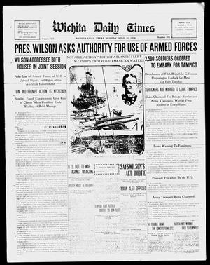 Primary view of object titled 'Wichita Daily Times (Wichita Falls, Tex.), Vol. 7, No. 292, Ed. 1 Monday, April 20, 1914'.