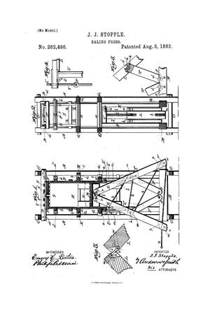 Primary view of object titled 'Baling Press.'.