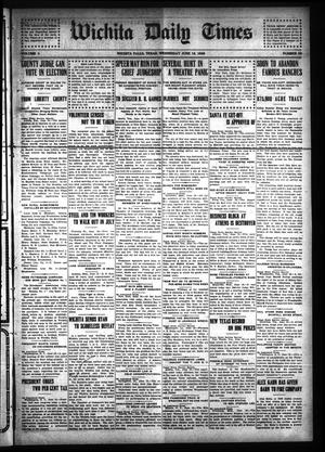Primary view of object titled 'Wichita Daily Times (Wichita Falls, Tex.), Vol. 3, No. 29, Ed. 1 Wednesday, June 16, 1909'.