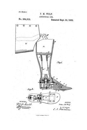 Primary view of object titled 'Artificial Leg.'.