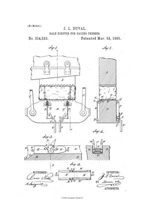 Primary view of object titled 'Bale Ejector for Baling Presses.'.
