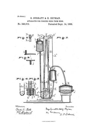 Apparatus for Forcing Beer from Kegs.
