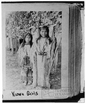 Primary view of object titled '[Portrait of Kiowa Girls]'.