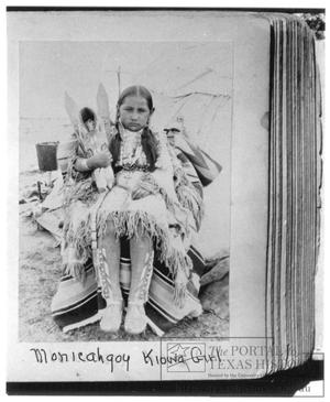 Primary view of object titled '[Portrait of Monicahgoy, a Kiowa Girl]'.