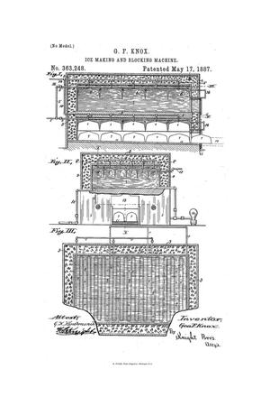 Primary view of object titled 'Ice Making and Blocking Machine.'.
