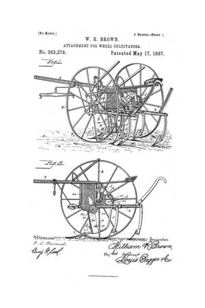 Primary view of object titled 'Attachment for Wheel-Cultivators'.