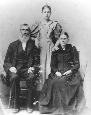 Joseph Milton Cavender, His Wife and Daughter