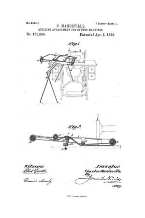 Primary view of object titled 'Quilting Attachment for Sewing-Machines'.