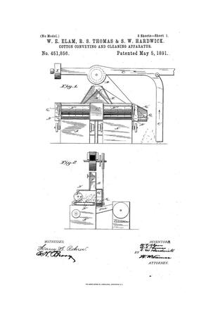 Cotton Conveying and Cleaning Apparatus.