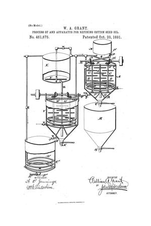 Process of and Apparatus for Refining Cotton Seed Oil.
