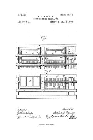 Primary view of object titled 'Cotton-Ginning Apparatus.'.