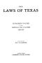 Thumbnail image of item number 1 in: 'The Laws of Texas, 1931-1933 [Volume 28]'.