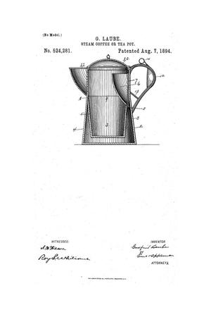 Primary view of object titled 'Steam Coffee or Tea Pot.'.