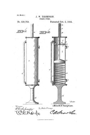 Primary view of object titled 'Force-Pump.'.