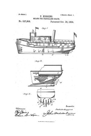 Primary view of object titled 'Means for Propelling Boats.'.