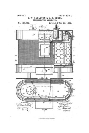 Primary view of object titled 'Refrigerating Apparatus.'.
