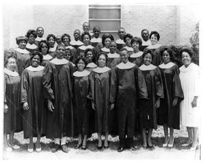 Primary view of object titled 'Ebenezer Baptist Church - Young People's Choir'.