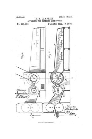 Apparatus for Handling Lint-Cotton.