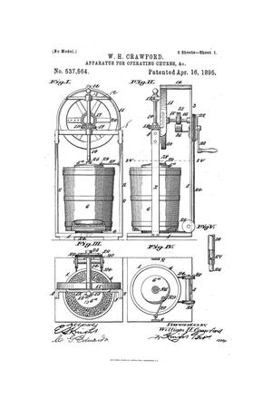 Apparatus for Operating Churns, &c.