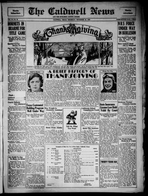 The Caldwell News and The Burleson County Ledger (Caldwell, Tex.), Vol. 50, No. 36, Ed. 1 Thursday, November 28, 1935