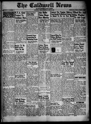 The Caldwell News and The Burleson County Ledger (Caldwell, Tex.), Vol. 55, No. 11, Ed. 1 Thursday, June 27, 1940