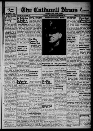 The Caldwell News and The Burleson County Ledger (Caldwell, Tex.), Vol. 57, No. 17, Ed. 1 Friday, November 20, 1942