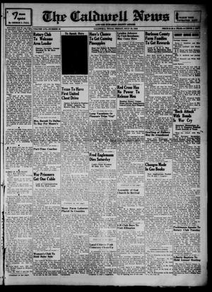 The Caldwell News and The Burleson County Ledger (Caldwell, Tex.), Vol. 57, No. 50, Ed. 1 Friday, July 16, 1943