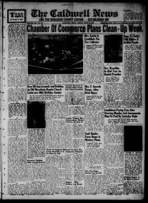 The Caldwell News and The Burleson County Ledger (Caldwell, Tex.), Vol. 65, No. 46, Ed. 1 Friday, June 20, 1952