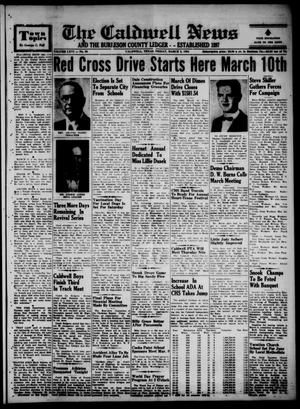 The Caldwell News and The Burleson County Ledger (Caldwell, Tex.), Vol. 66, No. 30, Ed. 1 Friday, March 5, 1954