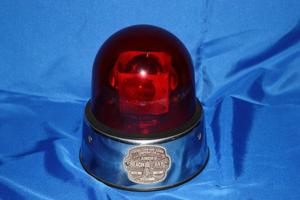 Primary view of object titled '[Image of an Arlington police car bubble light, 1960-1970s]'.