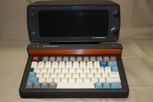 [Image of APD's first MDT (mobile data terminal) computer]