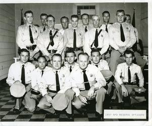 Primary view of object titled '[APD Reserve Officers, 1957, view 1]'.