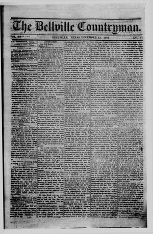 Primary view of The Bellville Countryman (Bellville, Tex.), Vol. 4, No. 21, Ed. 1 Saturday, December 12, 1863