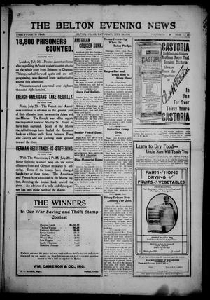 The Belton Evening News. (Belton, Tex.), Vol. 34, No. 246, Ed. 1 Saturday, July 20, 1918