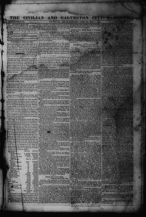 The Civilian and Galveston City Gazette. (Galveston, Tex.), Ed. 1 Saturday, April 22, 1843