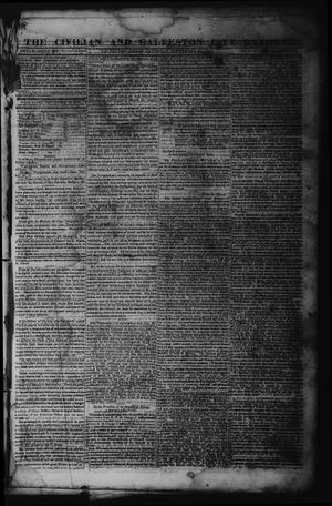 Primary view of object titled 'The Civilian and Galveston City Gazette. (Galveston, Tex.), Ed. 1 Saturday, September 23, 1843'.
