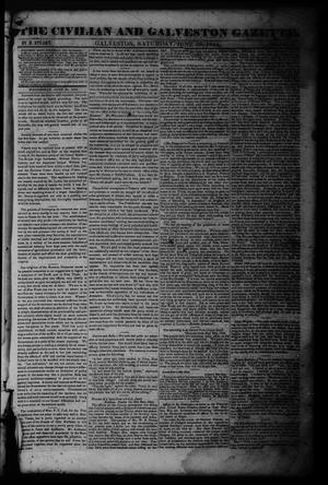 The Civilian and Galveston Gazette. (Galveston, Tex.), Vol. 6, Ed. 1 Saturday, June 29, 1844