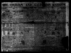 The Civilian and Galveston Gazette. (Galveston, Tex.), Vol. 13, Ed. 1 Tuesday, July 22, 1851