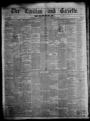 Primary view of object titled 'The Civilian and Gazette. Weekly. (Galveston, Tex.), Vol. 22, No. 49, Ed. 1 Tuesday, March 6, 1860'.